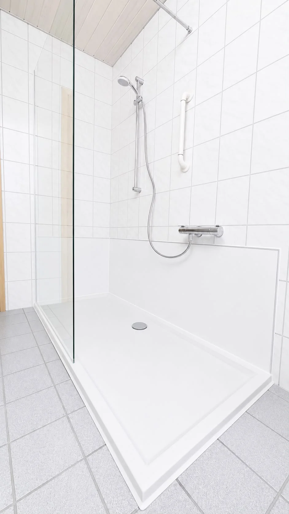 Barrierarme Dusche nachher