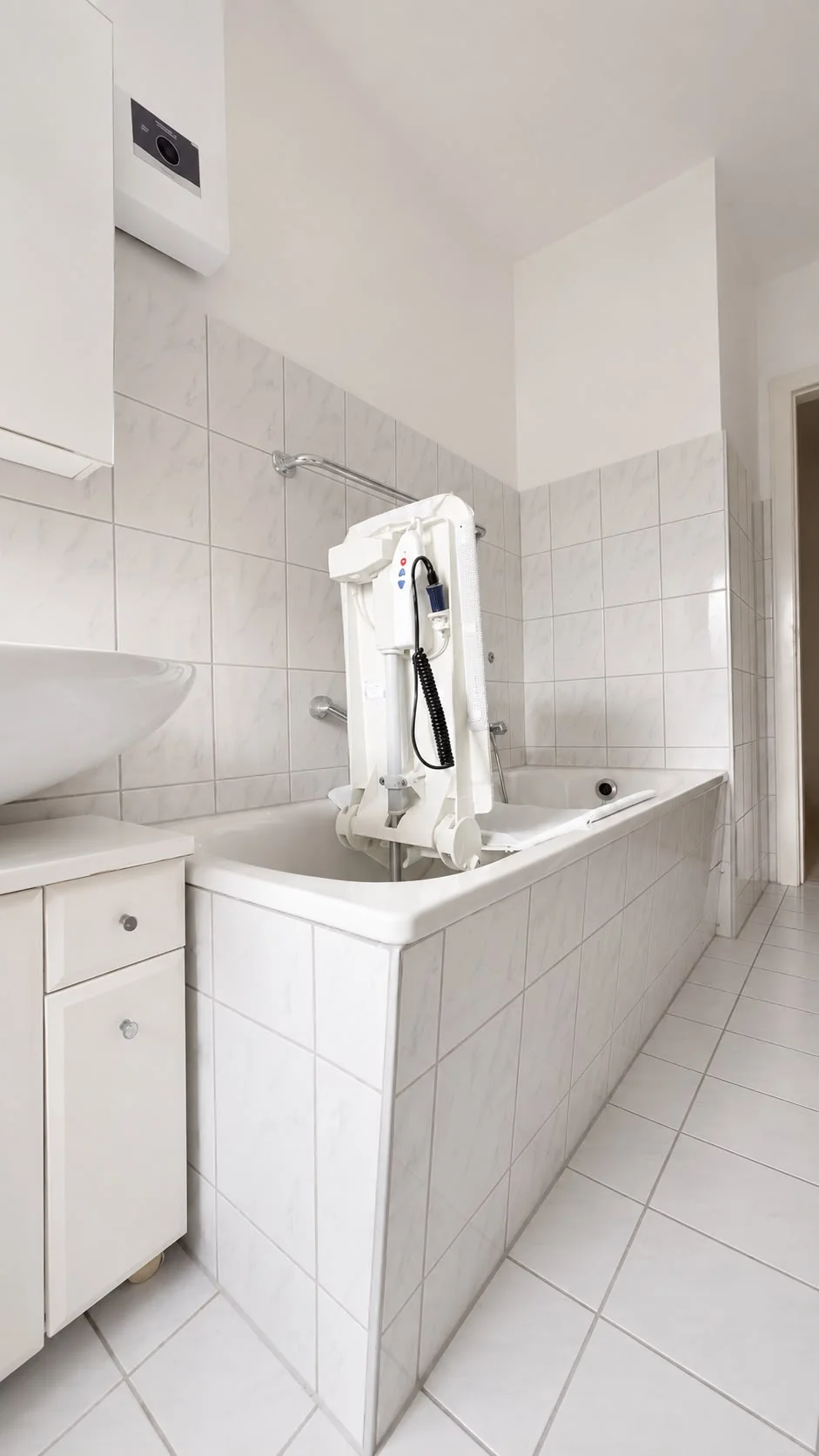 Pflegekasse Badewanne Dusche vorher